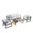 Elves 5 - Person Patio Conversation Set with Cushions-575555755
