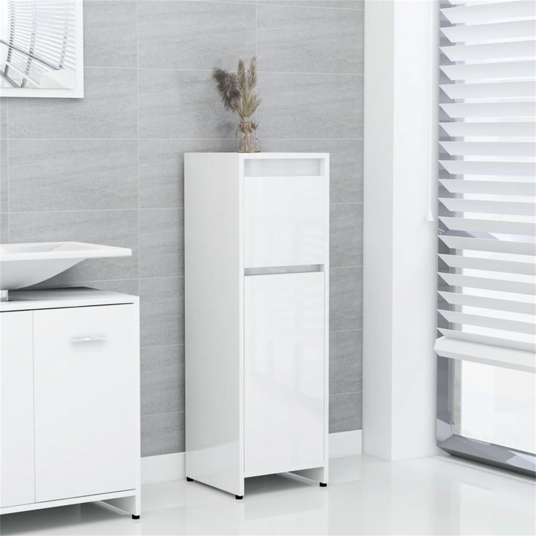 Dorla 30cm W x 95cm H x 30cm D Free-Standing Tall Bathroom Cabinet