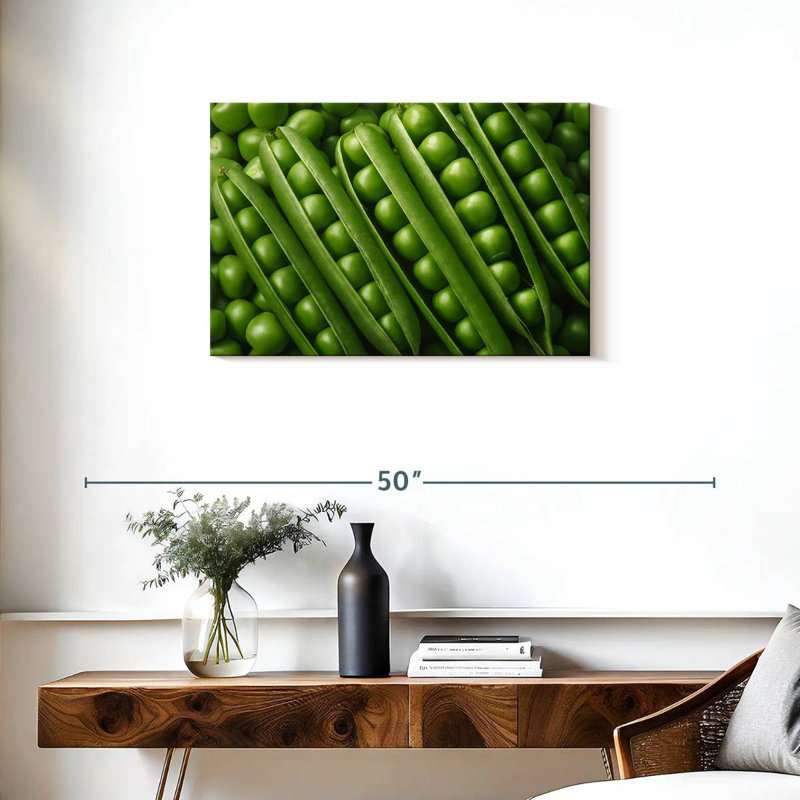 Yarlin Peas, 20" H x 30" W