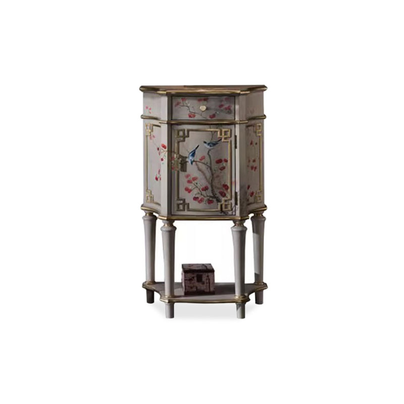 Armoire de coin en bois massif