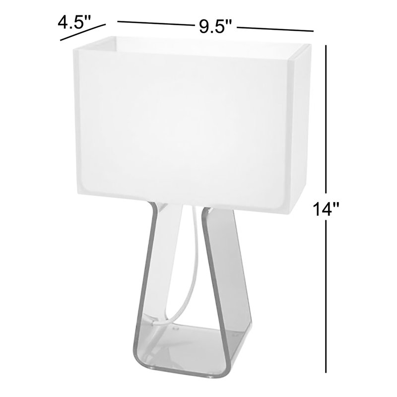Lampe de table à haut tubulaire, Bleu foncé