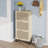 Rattan 3 Door Shoe Rack, Freestanding Modern Shoe Storage Cabinet, For Entryway-498341446