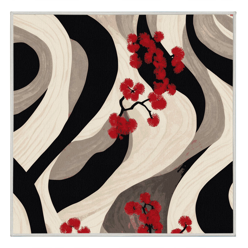 Harmony In Bloom Rug, Square 4'