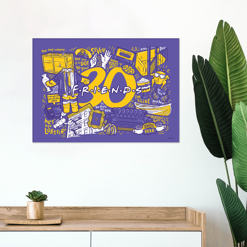 Friends (30Th Anniversary)  Wall Art