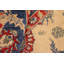 Tapis oriental ivoire / bleu en laine 8 pi 0 po x 9 pi 10 po Dorn