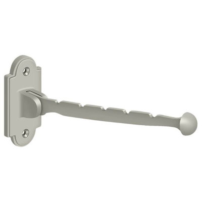 Crochet de valet Alverta ; projection de 17,8 cm ; finition nickel satiné