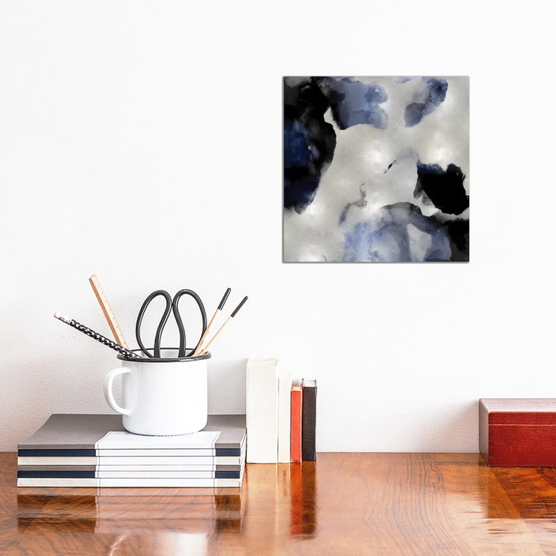Whisper In Indigo II by Lauren Mitchell - Wrapped Canvas Gallery-Wrapped Canvas Giclée, 30.48 cm H x 30.48 cm W