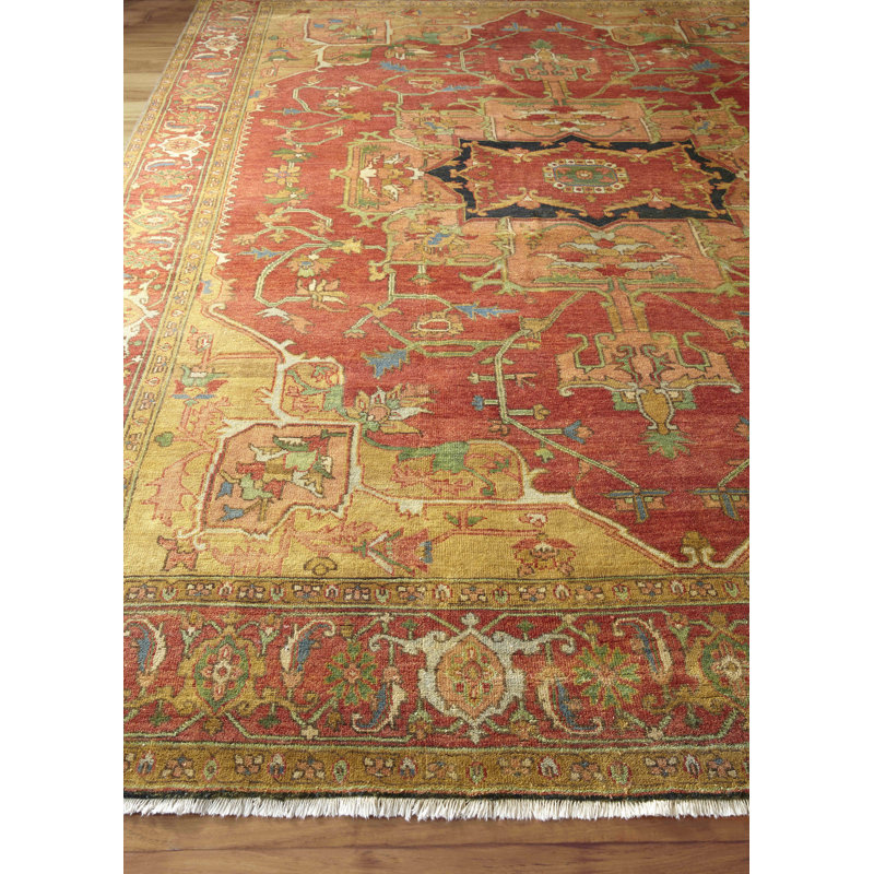 Antique Weave Serapi Wool Oriental Area Rug, Rectangle 8' x 10'