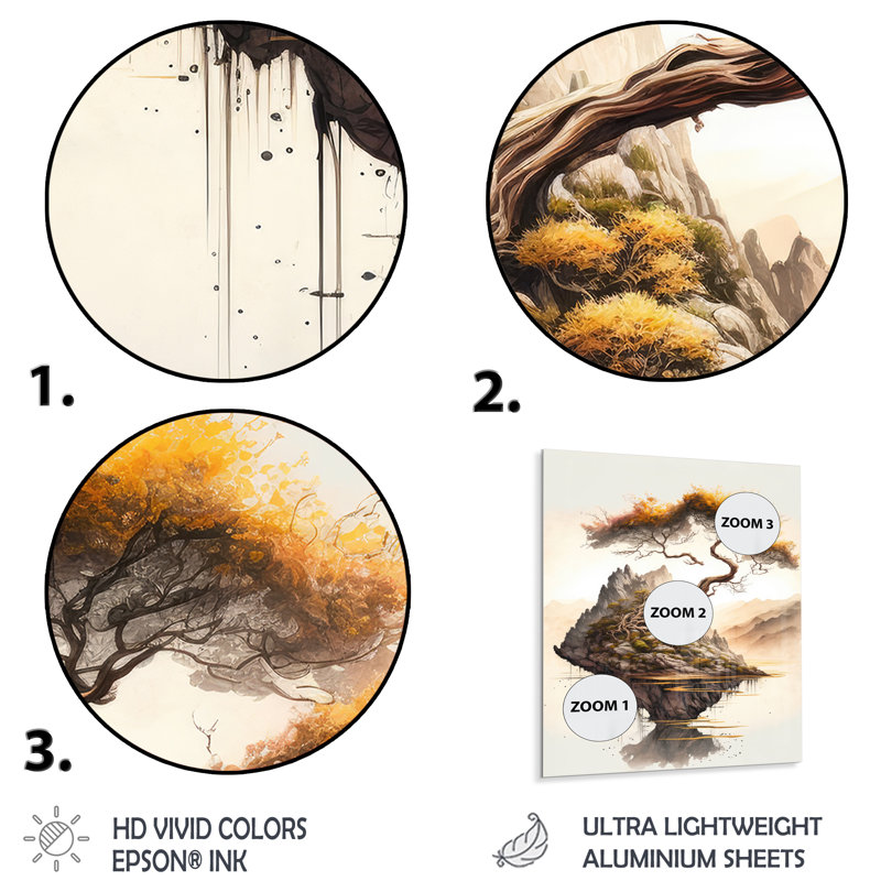 Plants & Flowers Wall Decor on Metal, 32" H x 16" W x 1" D