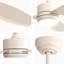 Ventilateur de plafond de 46 pouces avec lumières, 3 pales en ABS, télécommande à 6 vitesses pour moteur DC-941152543-941152537