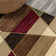 Kehoe Retro Diamonds Geometric Red/Brown/Cream Rug