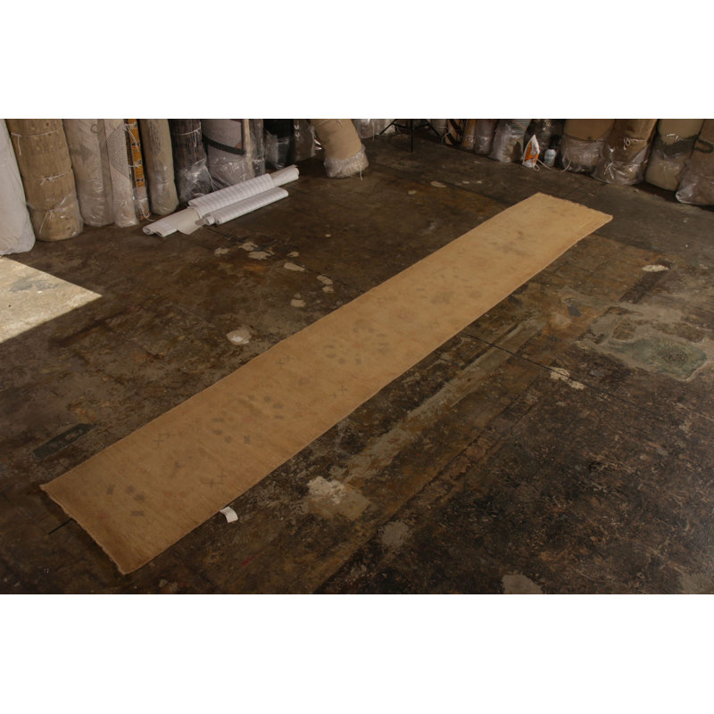 One-of-a-Kind 2'5" X 16' Hand Knotted Area Rug