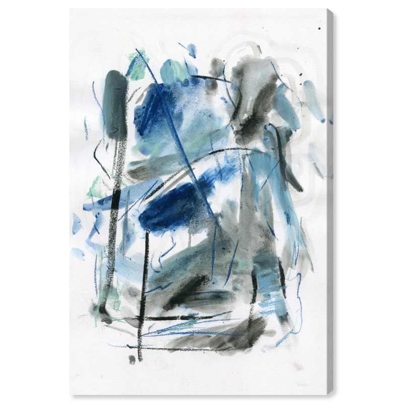 Fikri, feuilles de menthe sur toile, H 24 po x l 16 po x P 0,8 po