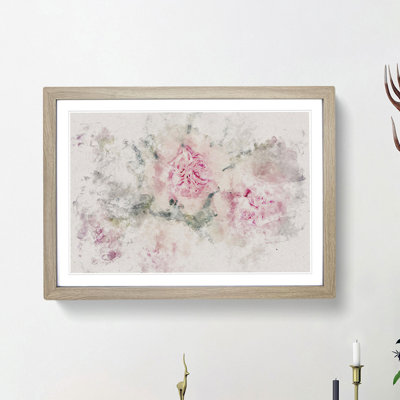 Pale Pink Carnation Flowers - Framed Print