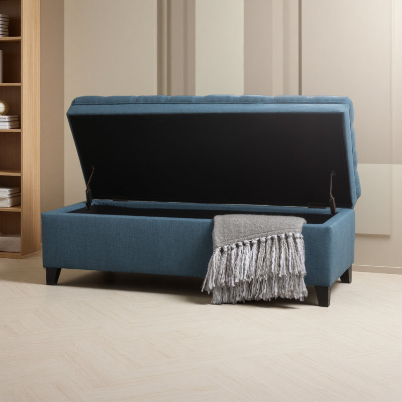 STORAGE OTTOMAN, Blue