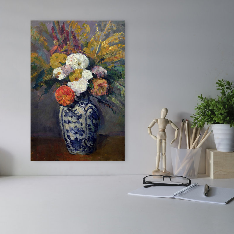 Dahlias, C.1873 Abstract Contemporary Dahlia Flower Wall Art Print, 45.72cm H x 30.48cm W