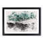 Above The Black Sand Beach In Iceland Watercolour - Single Picture Frame Print on MDF-56740718-56740717