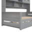 Lit de jour en bois avec lit gigogne simple, armoire et tablette tout-en-un (lit de jour)-1684323733-1684323734