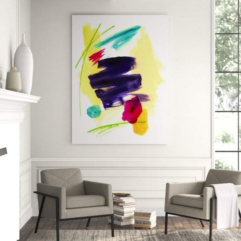 Candy Burst VI Painting by Guseul Park, 40" H x 30" W, Glass Coat