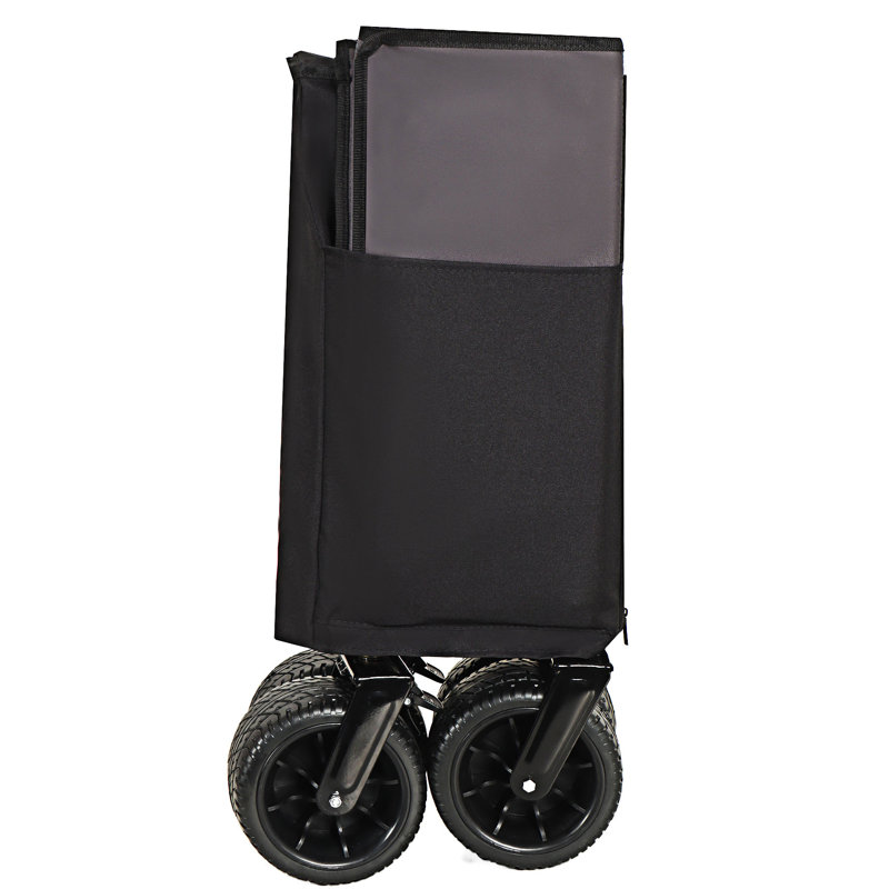 Chariot pliant multifonctionnel avec poignée rotative, Black/Gray