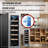 18 Bottle WINE REFRIGERATOR Freestanding/Builtin 7 Color LED 110V-67117232