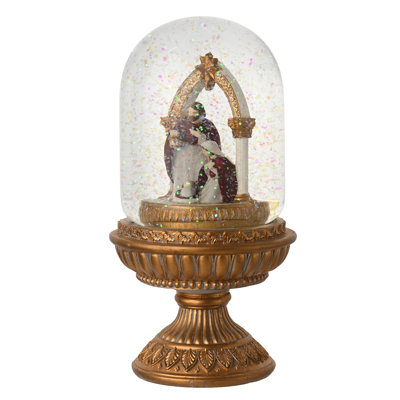 Regal Tidings Nativity Cloche Water Ball