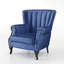 Cadsden Velvet Wingback Chair-38292146