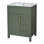 Meuble-lavabo moderne avec lavabo en céramique, porte à fermeture en douceur et tiroirs à fermeture en douceur