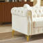 Canapé Chesterfield en velours avec coussins ronds-877945507