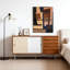 Buffet en bois massif à couleur rétro Retro | Rangement de grande capacité-1765615554