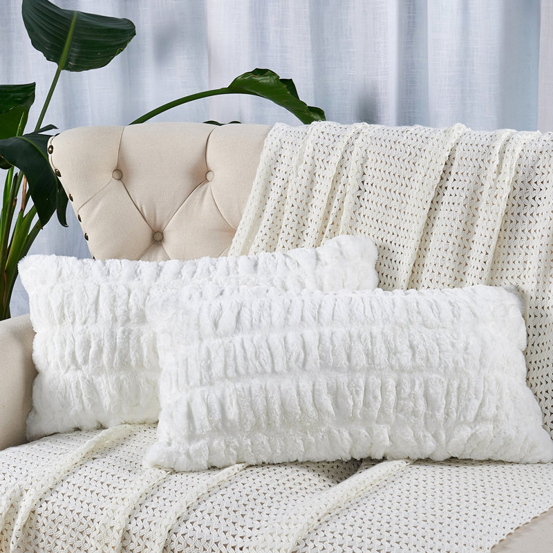 Shar Pei Rectangular Pillow Cover, Bright White
