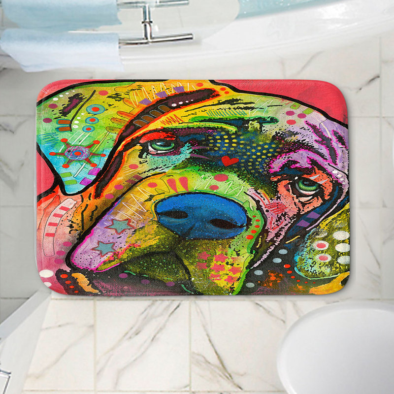 Non-Slip Bath Mat, 24" W x 17" L x 1" H