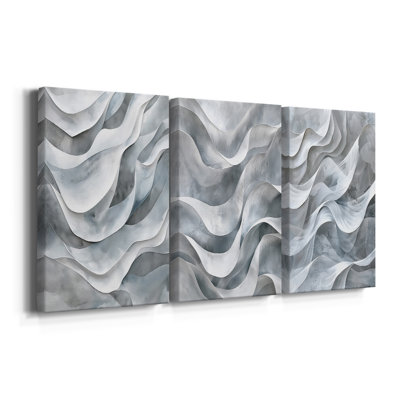 Série ABSTRACT CDLV - Toile tendue sur mesure - 3 pièces