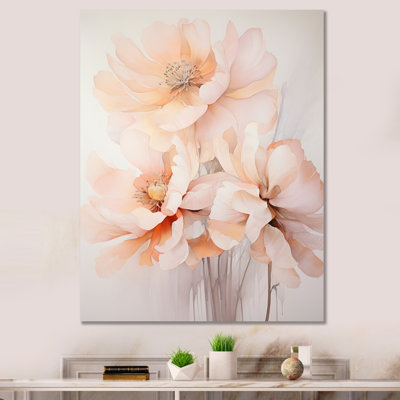 Laquisa " Cream Orange Abstract Still Lifes "