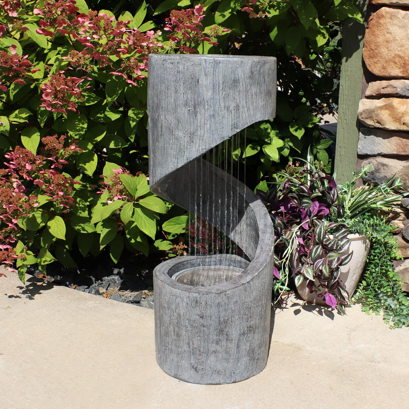 Reepham Weather Resistant Floor Fountain with Light