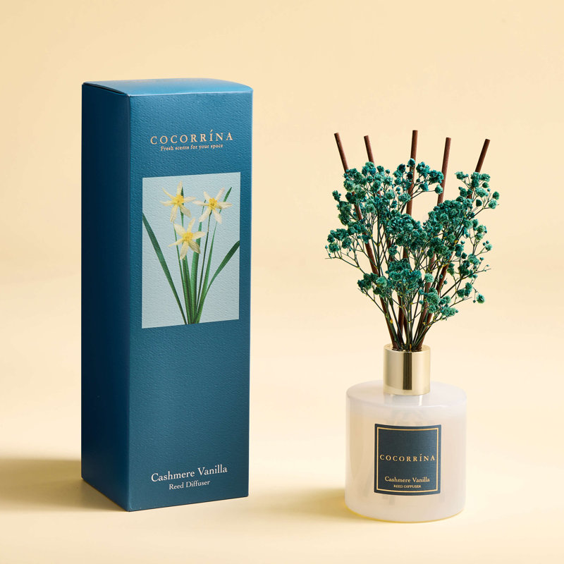COCORRÍNA Reed Diffuser Set, Cashmere Vanilla