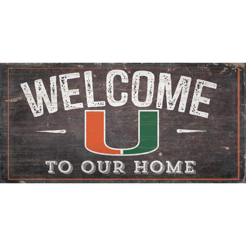 Décoration murale ncaa welcome, Hurricanes de Miami