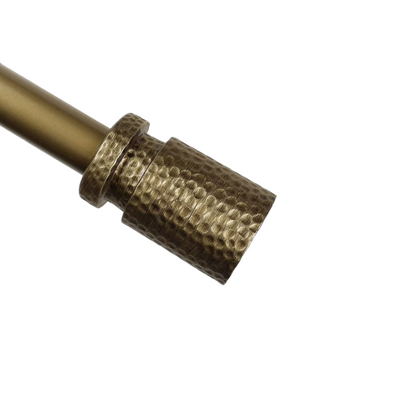 Tringle à rideaux simple réglable 1 po Peterson, l 48 po x p 6,75 po, Doré de la Renaissance