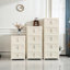 Bacs de rangement pliables avec porte magnétique, armoire de rangement en plastique avec roues