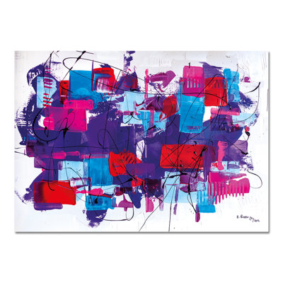 Orizzonte Viola by Alfredo Pierro - Rectangle Print on Canvas