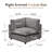 37.4" Heffernan Accent Chair Modular Sectional Sofa-118025936