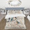 Ensemble de housse de couette multicolore Birds On Plum Blossoms Tree en microfibre / polyester