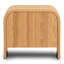 Cirq Oak Wood Nightstand with Leather Drawer Pulls