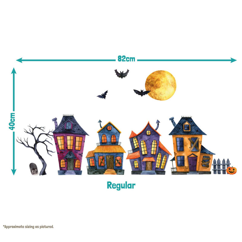 Non-Wall Damaging Wall Decal, 33cm H x 65cm W