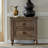 Aisja 2 Drawer Nightstand w/ USB Charging Ports - Brown-47607081