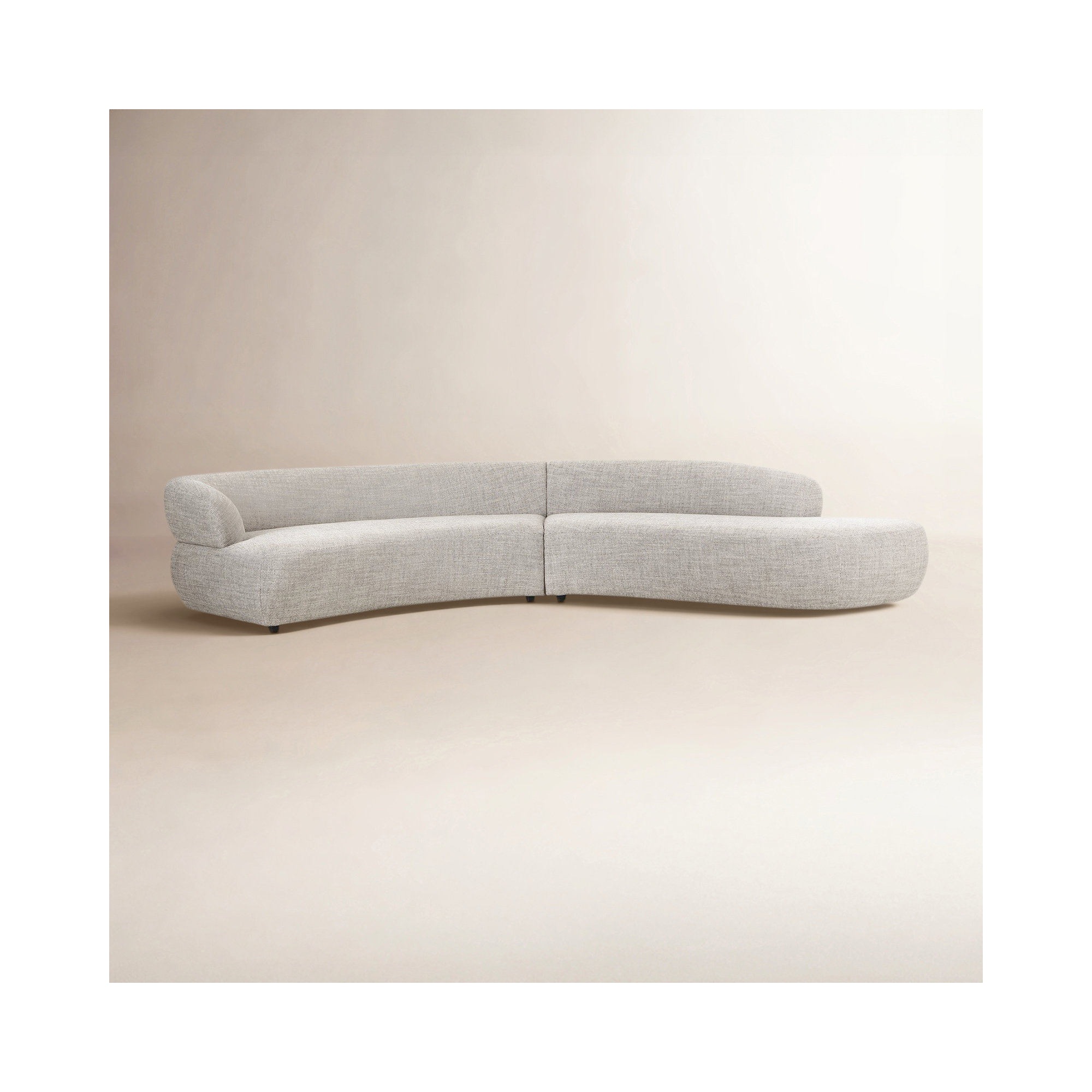 Athens 2Pc Sectional W/ LAFC-Thames Coal, Right Hand Facing, Thames Coal Polyester Blend