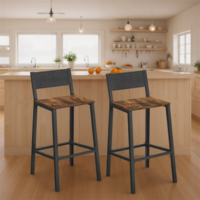 Counter Stool with Metal Frame