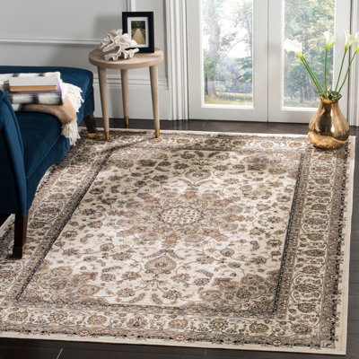 Tapis oriental à motif de viscose Carolus