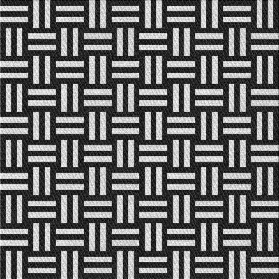 Tapis noir/blanc à motifs Izzo
