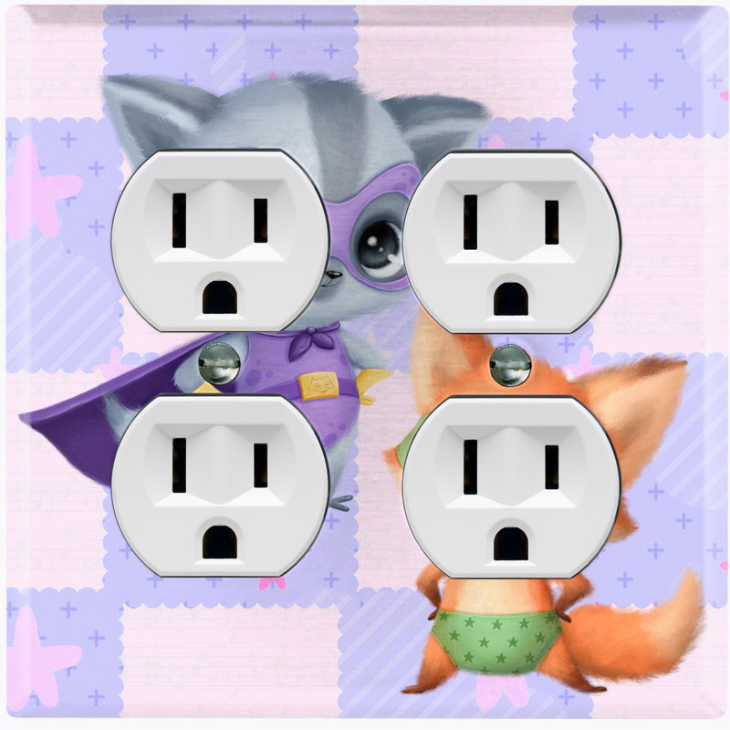 Animals 2 - Gang Toggle Light Switch Standard Wall Plate
